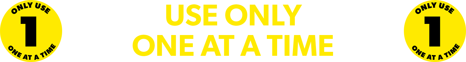 use one at a time